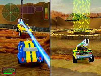 une photo d'Ã©cran de Vigilante 8 sur Nintendo 64
